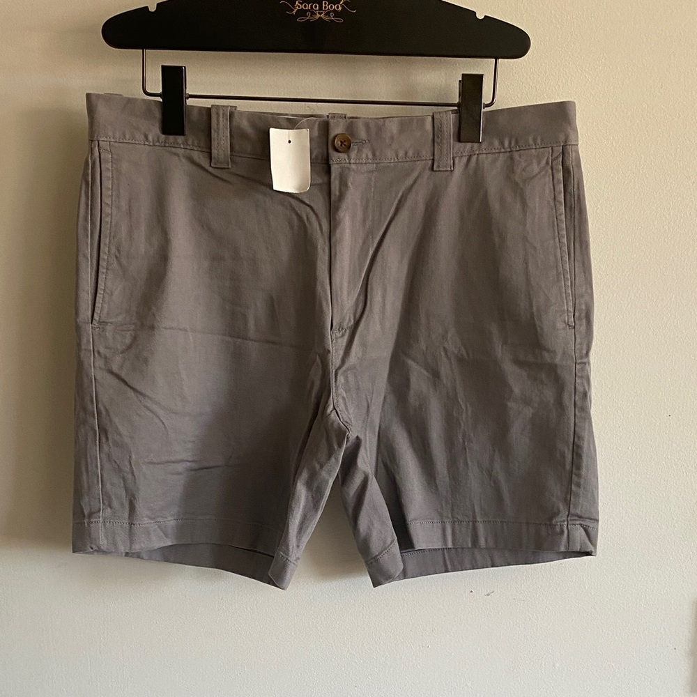J. Crew Men's Charcoal Flat Front Shorts